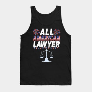 All American Lawyer Patriotic 4Th Of July Tank Top
